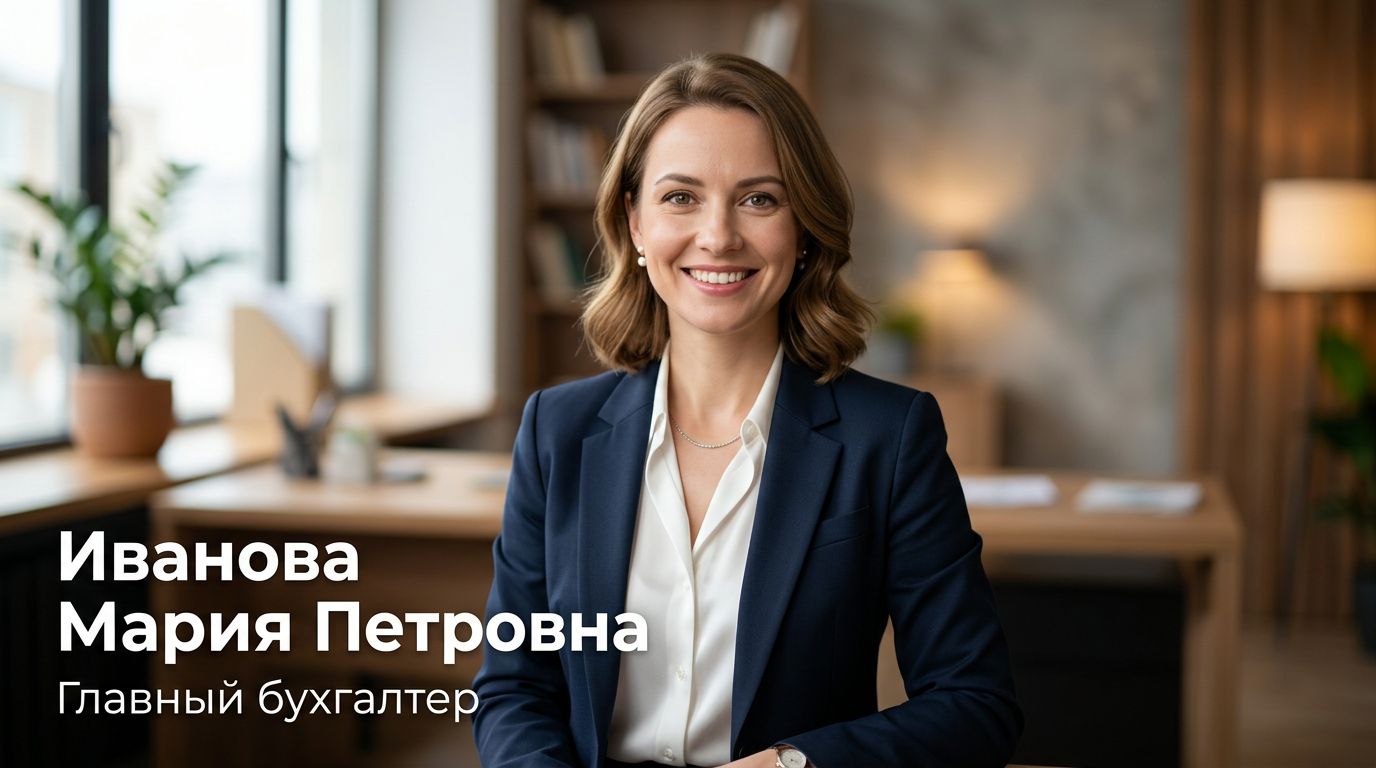Иванова Мария Петровна - Главный бухгалтер