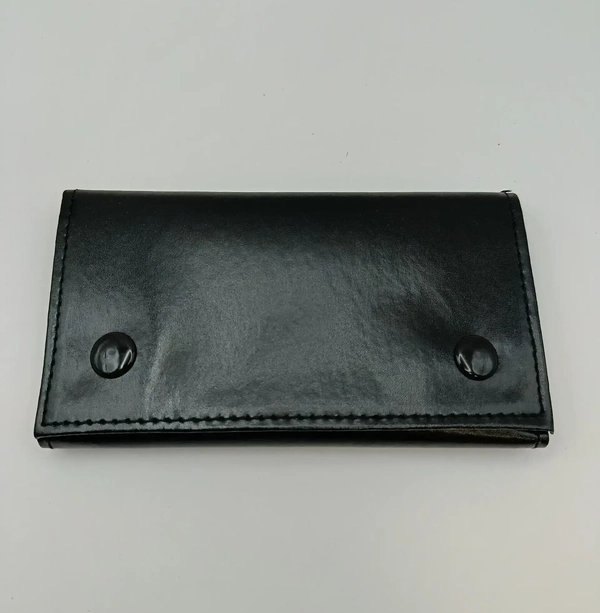 Кисет для самокруток чёрный из экокожи